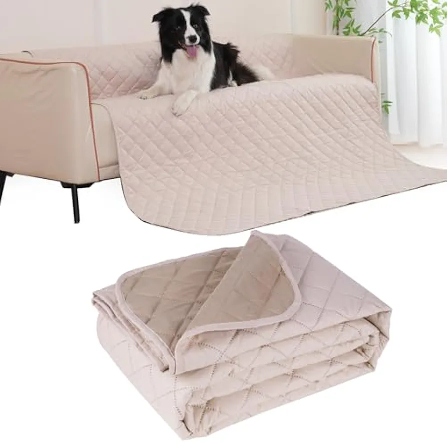 Dog Blanket for Sofa, 157 x 127 cm, Puppy Throws, Furniture Protector, Washable, Reversible, Scratch Resistant, Anti-Hair, for Medium and Large Dogs and Cats