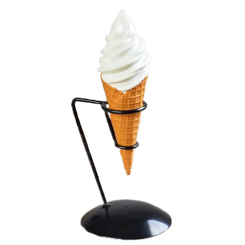 ソフトクリームワッフルコーン フェイクスイーツ 食品サンプル お店屋さん Amazon | ☆本物そっくり☆ 食品サンプル 実物大 ソフトクリーム