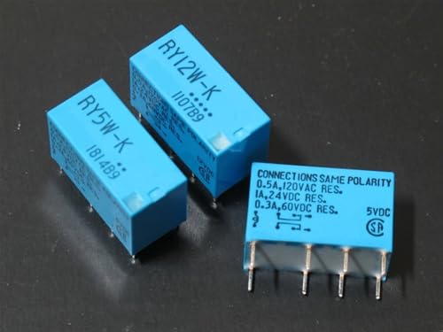 Relais RY12W-K 12VDC commutation stable à 8 broches pour circuits imprimés