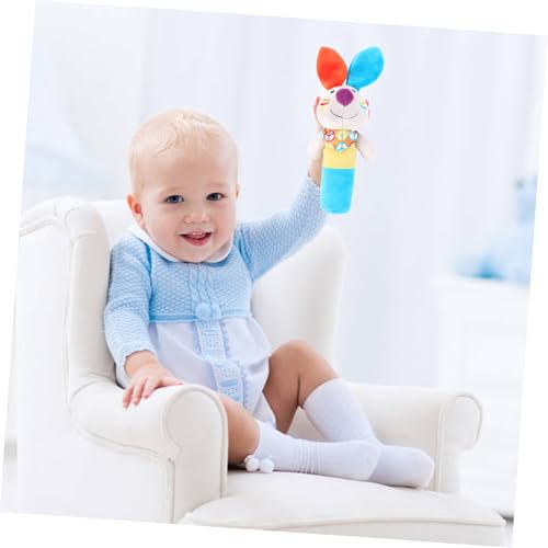 Coordination œil-main hochet lapin bleu bébé 1 an