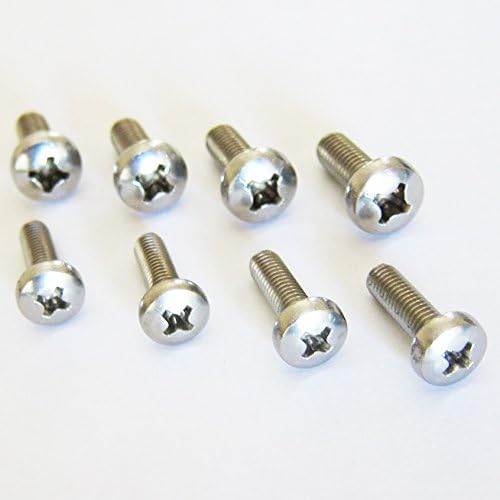 (4) RSD Stainless Steel License Plate Screws For Mercedes Benz ~ Extended Screws: For Use With License Plate + Frame