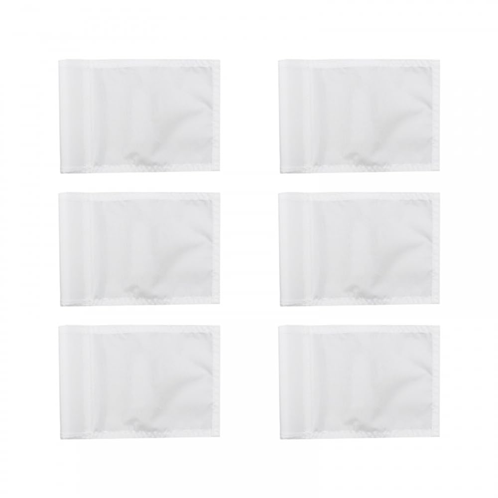 Lot de 6 drapeaux de golf, drapeaux de golf imperméables en nylon 400D pour pratique de golf en intérieur et en extérieur