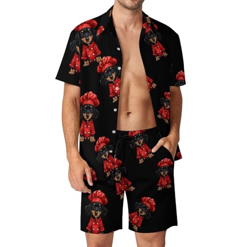 Camisa con botones y pantalones para tus tardes de verano con el conjunto Puppy Chef
