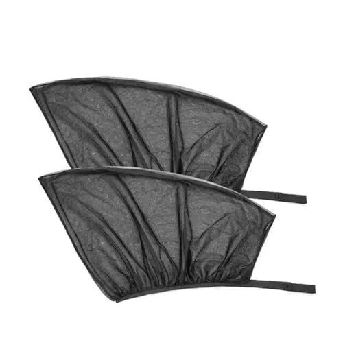 Pare-soleil pour voiture : lot de 2 rideaux occultants noirs pour pare-brise