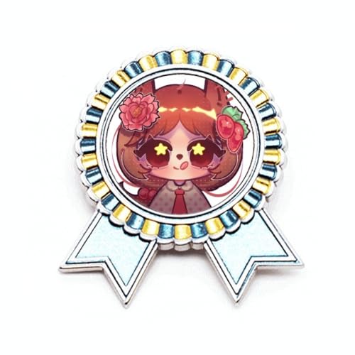 Broche écureuil pivoine sous-arbustive métal taille M bijoux fantaisie