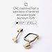 Arc Pulse Designed for iPhone 14 Pro Phone Case (2023), Sleek Minimalist Protective Shock Absorption Aerospace Grade Aluminum Shells + Elastomer Inlays Easy Fit 6.12 inch (Aluminum Mirror Polish Gold)