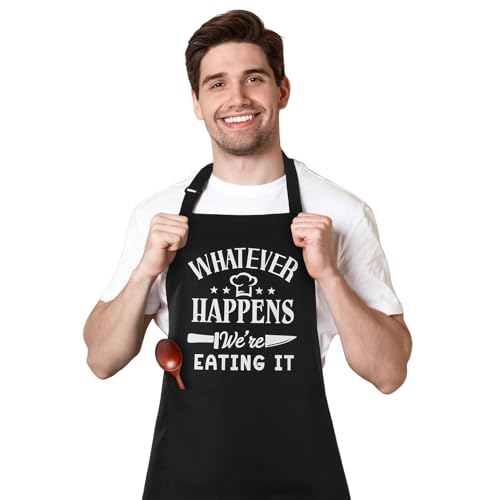 XLSXEXCL Funny Aprons for Men, Professional Kitchen Cooking Aprons with