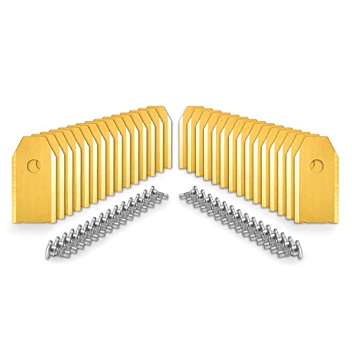 lohag® 30 Robotic Lawnmower Replacement Blades Made of Titanium incl. Screws Set for Husqvarna Automower, Gardena, Yard Force Robotic Lawnmower - Lawnmower Replacement Blades