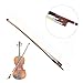Brazilwood Rosewood Frog Violin Bow, Professional 4/4 Full Size Rosewood Frog Violin Arbor, Well Balance Fiddle Bow with Sheepskin Bow Grip White Horse hair for Student Professional