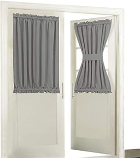 Aquazolax Blackout Rod Pockets Door/Window Curtain Back Door Side Panels for Privacy