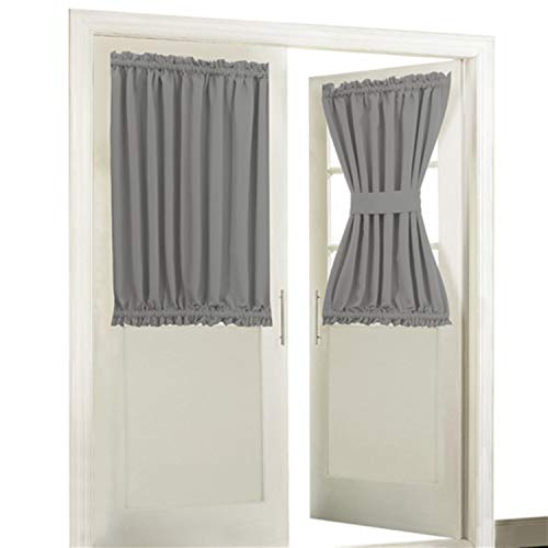 Aquazolax Blackout Rod Pockets Door/Window Curtain Back Door Side Panels for Privacy