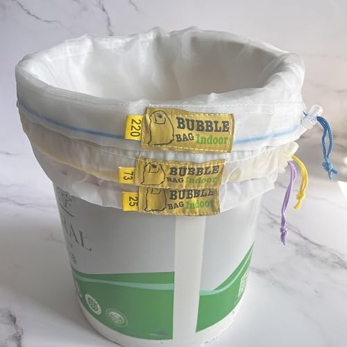 All Mesh Plant Filter Bags 5gallon 8bags Kit 220Micron Ice Filtration Bags kit Grow Bags with 2pcs