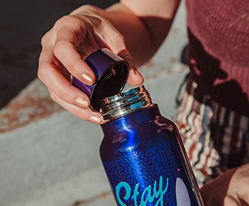 Disney Lilo & Stitch "Stay Weird" 27-Ounce Stainless Steel Water Bottle | Bpa-Free Plastic Sports Jug With Leakproof Screw-Top Lid | Hydration For Outdoor Activities, Gym Fitness | Cute Gifts #TOP5