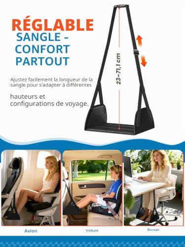 SARISUN Coussin de Voyage, Masque 3D et Repose-Pieds d'Avion – vue 8