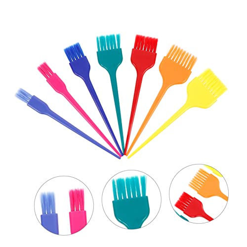 Mipcase 7 Unidades Escova De Óleo Cozido Ferramentas De Tintura De Cabelo De Salão Multiferramentas