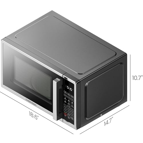 Chefman Countertop Microwave Oven 0.9 Cu. Ft. Digital Stainless Steel Microwave 900 Watt with 6 Presets, Eco Mode, Mute Option, Memory Function, Child Safety Lock, Kitchen, Home, Dorm Essentials by Chefman - Image 6