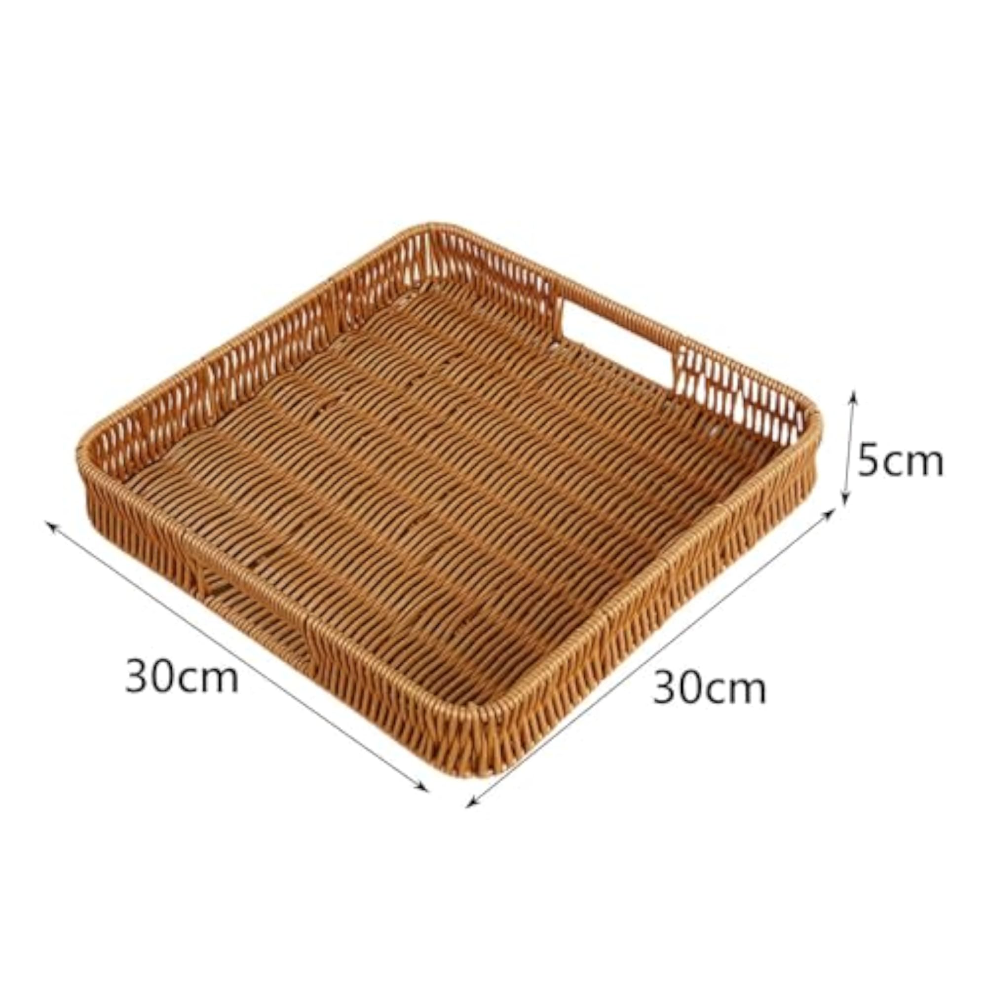 Square Serving Basket, Imitation Rattan Bread Basket