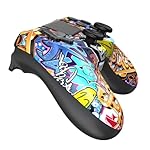 TIANHOO Wireless Controller Compatible with PS4/Pro/Slim, with Vibration Feedback, Motion Sensing, Touchpad, Light Bar, Share, 3.5mm Headphone Jack(Graffiti) - Image 3