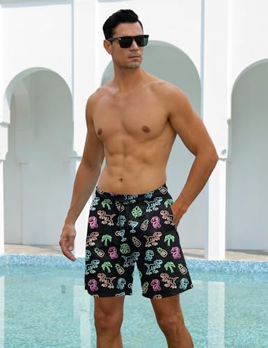 Cozople Mens Swim Trunks 7Inch with Compression Liner Quick Dry Swimsuit Swim Shorts Phone Pocket Swimwear2