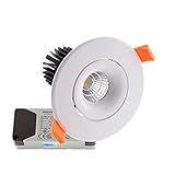 Downlight LUXON Chip Led CREE + Driver, 12W, Blanco cálido