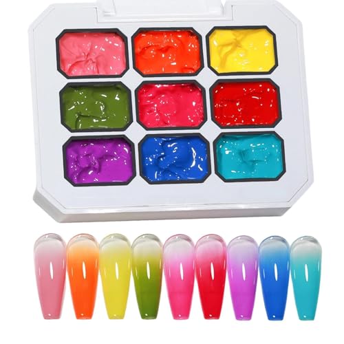 Palette de gel à ongles dégradé 9 teintes, le cadeau idéal pour femmes et filles