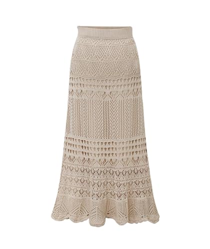 Jupe maxi en tricot bohème chic pour les journées d'été et de plage