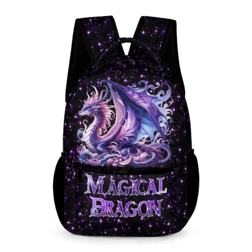 Homieblanket Mochila de dragão para crianças, meninas, meninos, escola, 40,6 cm, mochila de dragão p