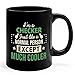 Checker Mug Gifts 11oz Black Ceramic Coffee Cup - Checker Much Cooler Mug