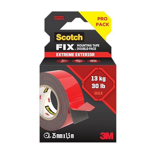 Scotch-Fix Extreme Double-Sided Mounting Tape 414H-XTEXT-EU 25mmx1.5m 24 RL/CV