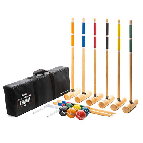 Franklin Sports 6 Player Professional Croquet Set by Franklin Sports - Used condition - US$93.64
