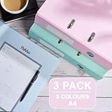 Pukka Pad A4 Pastel Lever Arch Files 70mm - Pink, Blue, Green - Pack 3 - Image 3
