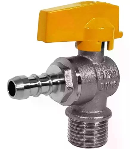 Registro Bm - A1235 - Mini Válvula De Registro De Gás Com Ângula Em 90 Graus Druck