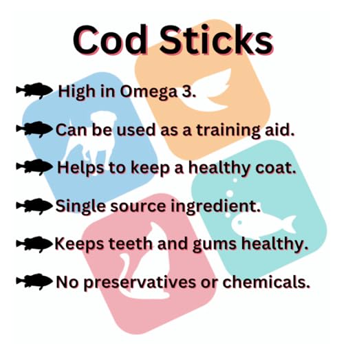 Express Pet Supplies Cod Sticks (6-7 Inches) Dental Sticks | Naturally Air-Dried Treat for dogs| 100% Fish No additives or flavours | Grain & Gluten (5) - Image 5