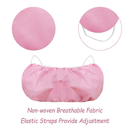 50 Pieces Disposable Bra Disposable Spa Underwear Spray Tanning Lingerie with Elastic Straps for Spray Tan, Spa, Salon, Individually Pack(Pink) - Image 4
