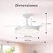 Imagen de LEDUNI Ventilador de techo color Blanco 72W 7590lm