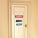 Standard AUTHORIZED PERSONNEL ONLY Wall or Door Sign - Secure Access Control - Easy Installation - Red - Small (1 Pack)
