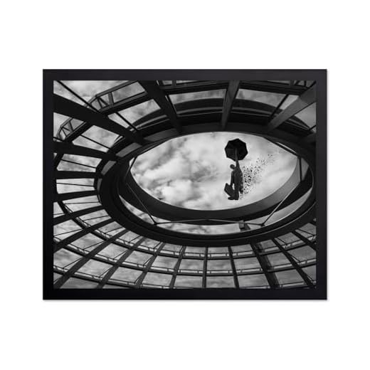 Surreal Umbrella Sky Architecture Print