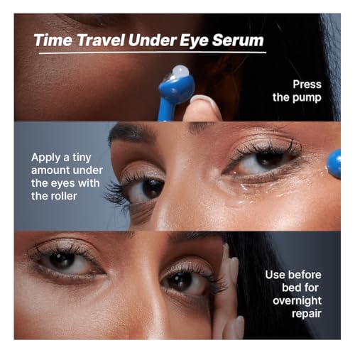 Image of OTERIA Time Travel Under Eye Serum (15ml) and Revive Skin Cream (50g) Combo for Women and Men | For Wrinkles Dark Circles Anti Ageing | Pigmentation & Under Eye Puffiness Removal (Pack of 2)