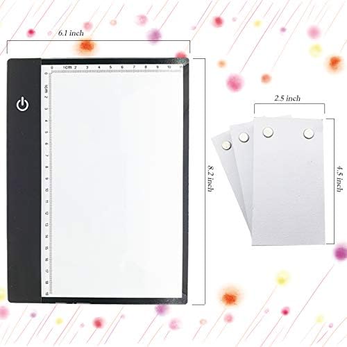 Canvall Flipbook Set for Drawing and Tracing Animation, Include: LED Light Box, 540 Pages Animated Loose-Leaf Paper, 2 HB +12 Colored Drawing Pencils, Pencil Sharpener, Eraser and Screwdriver
