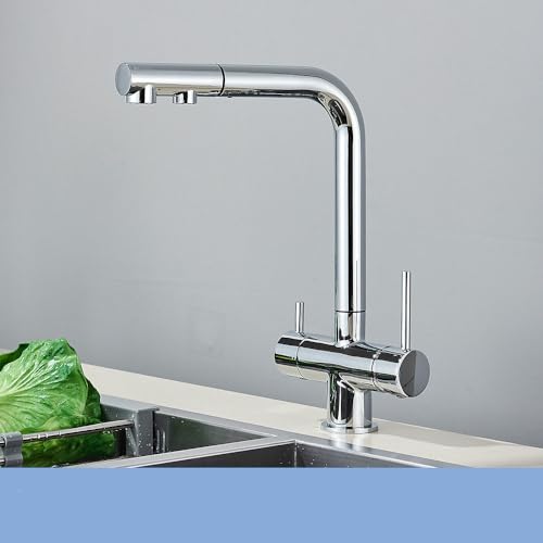 Robinet flexible pour eau chaude, froide et filtrée lors de vos recettes