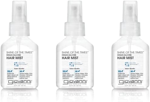 Giovanni Silicone Finishing Mist, Shine of the Times, 4.3 fl oz Containers (Pack of 3)