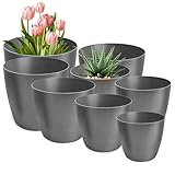 PECZEKO Macetero mate, grafito