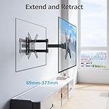 MOUNTUP TV Wall Bracket for Most 14-42 Inch LED, LCD, OLED Flat TVs & Monitors, Full Motion TV Mount with Tilt Swivel Extension, Max VESA 200x200mm up to 15KG, EU0030 - Image 3