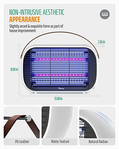 Buzbug Electric Bug Zapper Indoor, Upgraded Uv-Led Light, Modern And Stylish Insect Killer,Fly Trap Up To 2000 Sq Ft, Fly Mosquito Insect Zapper For Home Kitchen Restaurant Bakery Balcony Patio Office #TOP4