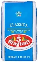 Farinha de trigo 00 Italiana Le 5 Stagioni - Clássica 1Kg