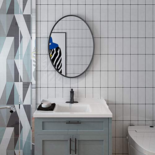 Acezanble Wall Mirror Oval Black Metal Frame, 22X30 Inch Wall Mirror For Home Decor, Bathrooms, Bedroom, Entryways, Dining Room, Vanity Makeup Mirror #TOP2