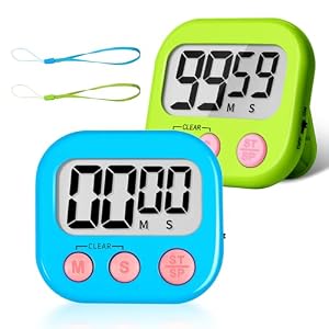 ZILLEEN Classroom Timer for Kids Teachers 2 Pack Digital Timers Blue Green