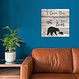 I Love You More Than I Can Bear Wooden Name Plaques For Desk Signs Made To Order Near Me No Odor Fashion Science Fiction For Baby Shower 16X16 Inch