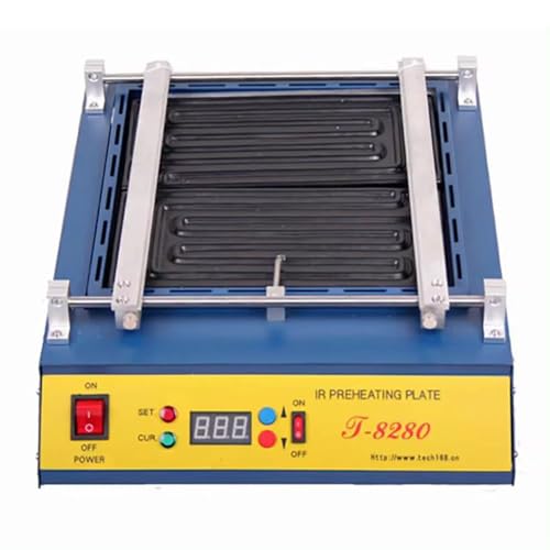 T8280 PCB Preheater IR Preheating Plate T-8280 IR-Preheating Oven 0-450degree Celsius Solder Repair (110, Volts)