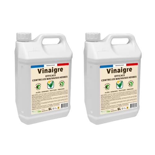 Vinaigre Désherbant - Prêt A Verser - Grand Format - 5L - Efficace Contre Les Mauvaises Herbes - Substance De Bases VINPAV5 (10L)